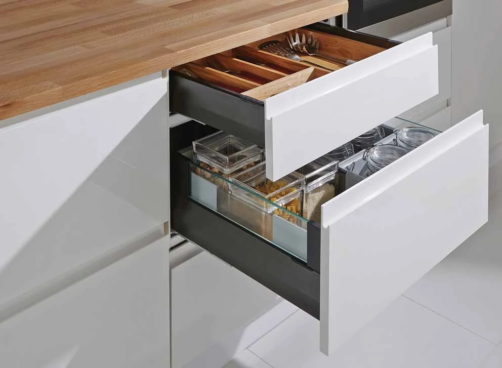 Moovit MX drawers system by Häfele: design, comfort and ease of assembly