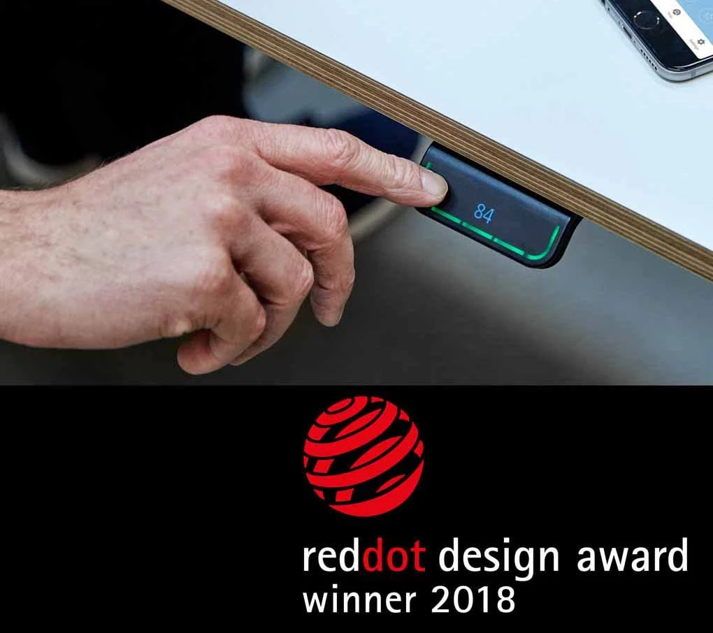 The LINAK DPG1C panel awarded the Red Dot Design Award 2018