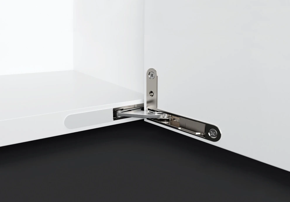 From Effegibrevetti the Ankor DS line of concealed hinges and the Unico folding door mechanism