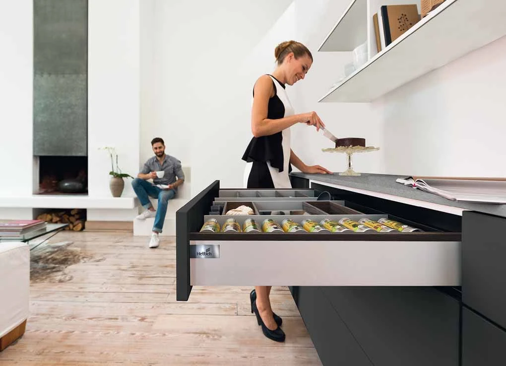 Hettich has greatly extended its drawer and runner platforms across all segments