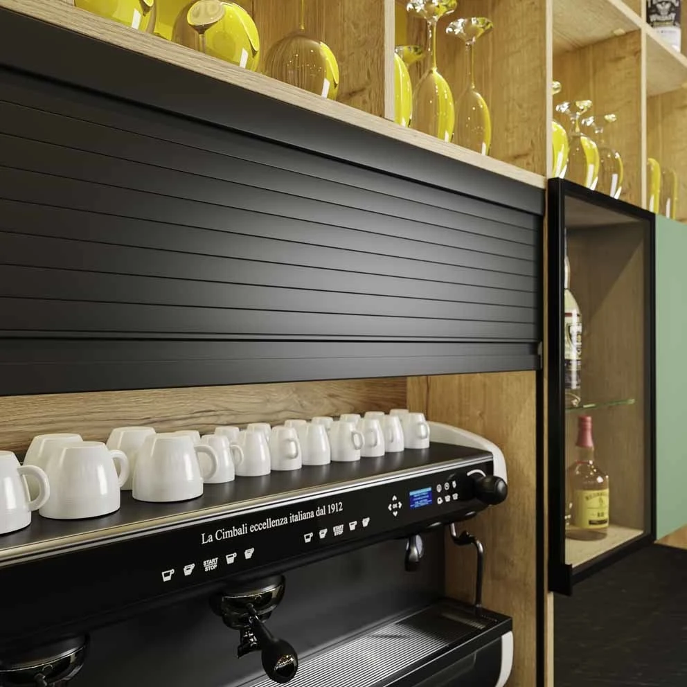 Ostermann Poly-Color 25 furniture roller shutters: beautiful and functional space-saving solutions